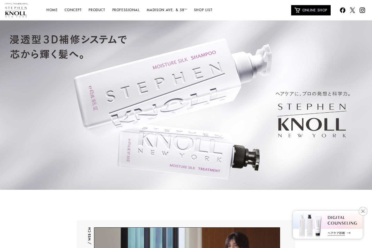 STEPHEN KNOLL 公式サイト — 継続運用・改修 website